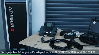 GOSSEN METRAWATT PROFITEST MXTRA zur Prüfung eLadestation nach Norm [upl. by Eelesor599]