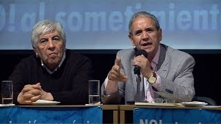 El Congreso Bancario concluyó con una conferencia junto a las CGT y las CTA [upl. by Misti]