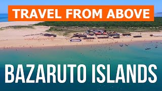 Bazaruto from drone  Aerial footage video 4k  Mozambique Bazaruto Islands from above [upl. by Notsle]