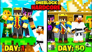 100 Days In HARDCORE ONEBLOCK With Friends 😰 [upl. by Bornstein489]