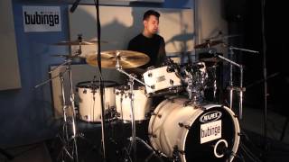 Mapex Saturn Arctic White  İstanbul XIST Bubinga Records [upl. by Ellevehs]