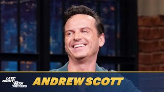 Andrew Scott Dishes on Being Fleabags Hot Priest and Filming All of Us Strangers [upl. by Belldas]