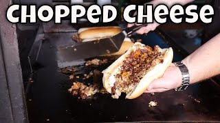 How to Make a Chopped Cheese Sandwich on the Blackstone Griddle [upl. by Hannazus955]