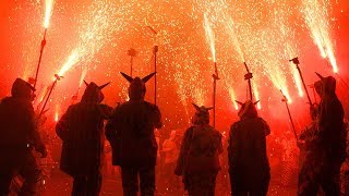 Correfoc Festa Major De Gracia Barcelona The Fire Run [upl. by Vassili]