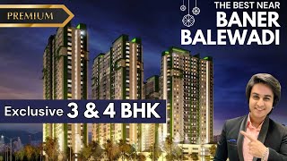 3 bhk amp 4 bhk at Baner Balewadi Pune  Luxury Project  Flat in Baner [upl. by Cassandry]