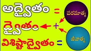 అద్వైతం ద్వైతం amp విశిష్టాద్వైతంల మధ్య తేడా ఏంటి  Advaitam [upl. by Guy]