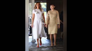 Melania trump with royals of world trending fashion royalsfamily [upl. by Eiduj72]