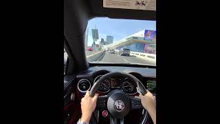 Alfa Romeo Stelvio Quadrifoglio POV drive Mexico City [upl. by Adlemi]