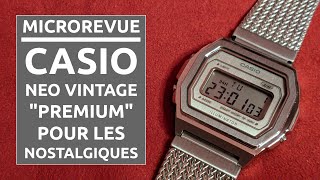 MICROREVUE Casio A1000 Vintage Premium  Une boîte inox et une jolie finition réf A1000MA7EF [upl. by Lrub470]