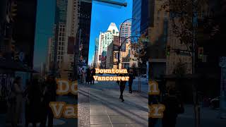 Downtown Vancouver 🍁 BC Canada live travel video vancouver shorts [upl. by Aticilef]