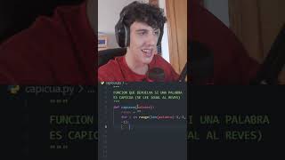 Funcion que devuelva si un número es capicúa python asmr shorts [upl. by Eussoj]