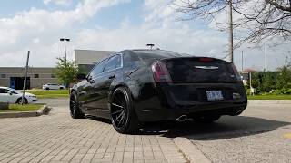 CHRYSLER 300S ON FERRADA FR4 22S STAGGERED [upl. by Idorb]