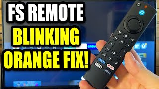 Fire Stick Remote Blinking OrangeYellow Fix  Full Guide [upl. by Kev]