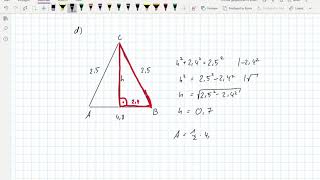 Satz des Pythagoras Rechnen in ebenen Figuren  Westermann Seite 105 Nummer 1 [upl. by Alywt]