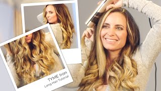 TYME Iron Tips For Curling On Long Hair [upl. by Ebocaj]