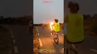 Rip My Cycle sanjayracerpro viralvideo youtubeshorts ytshorts shorts trending [upl. by Nnylecoj]