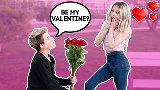 She Said YES SURPRISE VALENTINE PROPOSAL💕🌹 Gavin Magnus ft Ben Azelart [upl. by Norraa]