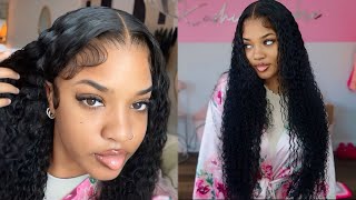 DETAILED MELTED TUTORIAL🔥 GORGEOUS CURLY SUPER LONG WIG INSTALL  JUICY CURLS ft West Kiss Hair [upl. by Danya]