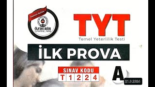 088 Özdebir yayınları TYT1 ilk prova geometri çözümleri 20239 [upl. by Enelaj]