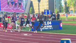 Men’s 800m Semifinal Heat 2 2024 US Olympic Trials Hobbs Kessler 14371 Brandon Miller [upl. by Odnama608]