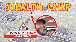 Stealth Camp in Blizzard  Destroyed by Five Guys [upl. by Alveta]