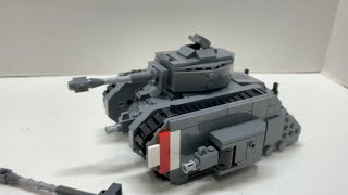 Rebrickable LEGO Warhammer Tank overview [upl. by Atnauq]