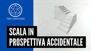 PROSPETTIVA ACCIDENTALE DI UNA SCALA [upl. by Essile6]