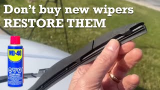 How to restore your car’s wiper blades to new condition [upl. by Whitaker]