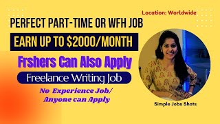 Earn upto 2000mo Freelance Academic Writing Job for Beginners  Online Typing Content Writing WFH [upl. by Caassi14]