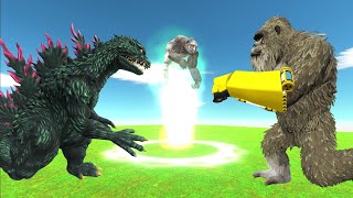 Escape From Godzilla 2000 Then Evolve To A Higher Level  Animal Revolt Battle Simulator ARBS [upl. by Adnawak]