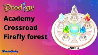 Prodigy Math Game  Grade 3  Video 2 On way to Academy crossroad  Firefly forest Level 2  4 [upl. by Aniraad]