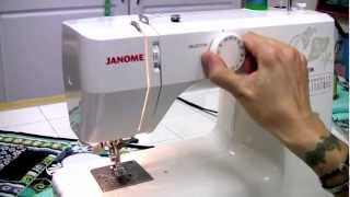 Janome G1206 Selecting Stitches [upl. by Kos]