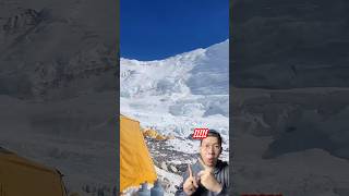 Avalanche on mount everest😱 mountains everest snow expeditioneverest [upl. by Sachiko977]