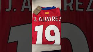 2425 Atletico Madrid home longsleeved Player Edition jersey No 19 Jalvarez [upl. by Sumner]