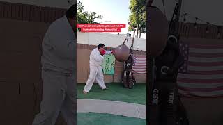 100 Pound Wrecking Ball Bag Workout Part 177 Kyokushin Karate Bag Workout Part 1 [upl. by Caplan322]