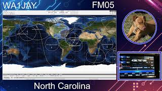 Busy East Coast Ham Radio Satellite pass of SO50 10222024 [upl. by Handy528]