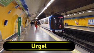 Metro Station Urgel  Madrid 🇪🇸  Walkthrough 🚶 [upl. by Tavi571]