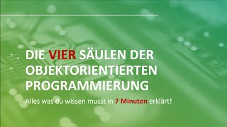 Objektorientierte Programmierung in 7 Minuten die vier Säulen [upl. by Veronike]