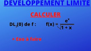 Calculer un développement limité au voisinage de 0  Produit  Série N°1 1 [upl. by Demahum]