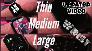 Top 10 Small to medium to large wrist Size Square dual Smartwatches  Part 3  Newvideo  Thin Wrist [upl. by Artiek]