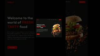 Food web design  Figma design  Web design youtubeshorts viralvideo figmatutorial [upl. by Ecyak92]