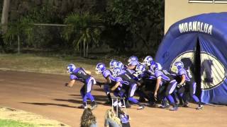 Moanalua Football 2013 Alternate Uniform Entrance [upl. by Eibreh916]