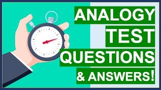 ANALOGY TEST Questions Tips Tricks and ANSWERS How To PASS Word Analogy Tests [upl. by Teiluj296]