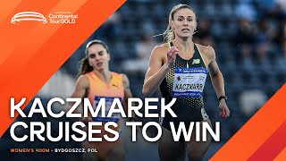 Kaczmarek runs 4986 400m to win in Bydgoszcz  Continental Tour Gold 2024 [upl. by Liamaj739]