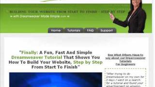 Dreamweaver Tutorial  Creating a basic Web Site [upl. by Mulderig814]