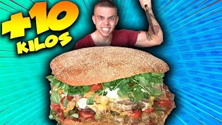 JE MANGE LE PLUS GROS BURGER DU MONDE   50 000 KCAL [upl. by Faythe863]