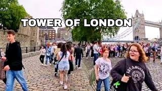 London Walk 🇬🇧 EXPLORING TOWER BRIDGE ON FOOT  Central London Walking Tour [upl. by Kilian]