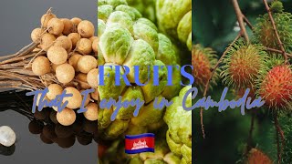 Fruits I enjoy in Cambodia 🇰🇭 [upl. by Buffum]