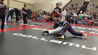 First BJJ Competition  Masters White Belt Match 2 180189lbs [upl. by Kinney]