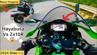 299kmph Zx10R Vs Hayabusa😱2024 Training back workout❤️ [upl. by Airlie]